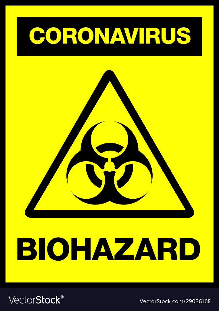 Novel Coronavirus, 2019-nCoV, Biohazard Poster. Attention Sticker. News Headline.