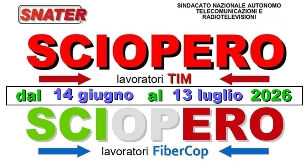 SCIOPERI IN TIM E FIBERCOP