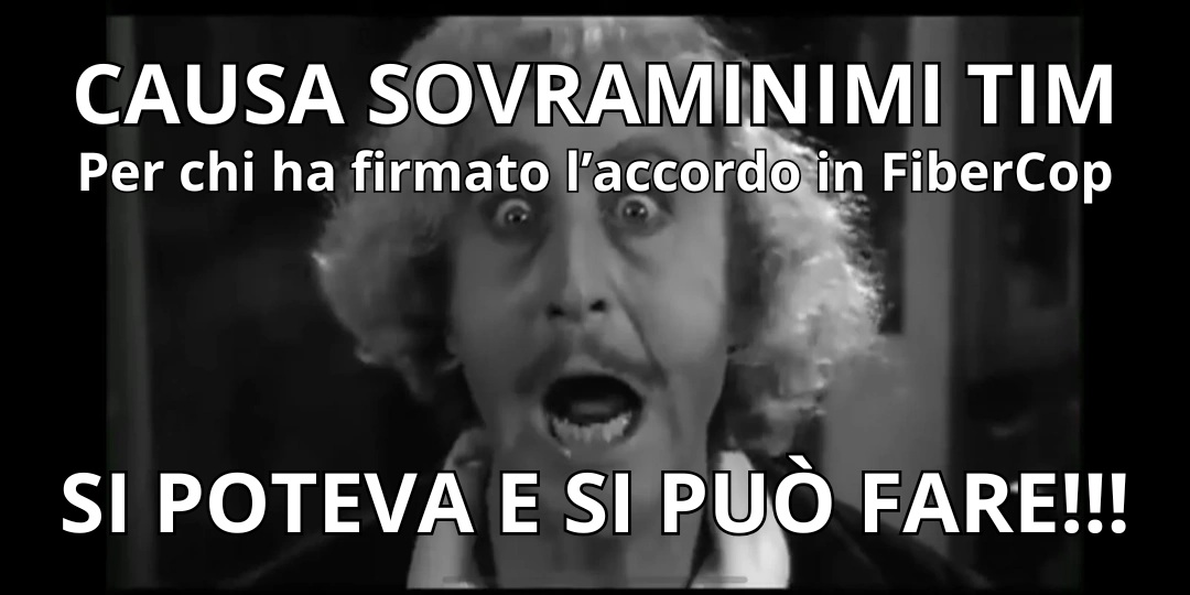 CAUSA SOVRAMINIMI TIM – SI POTEVA E SI PUÒ FARE!!!